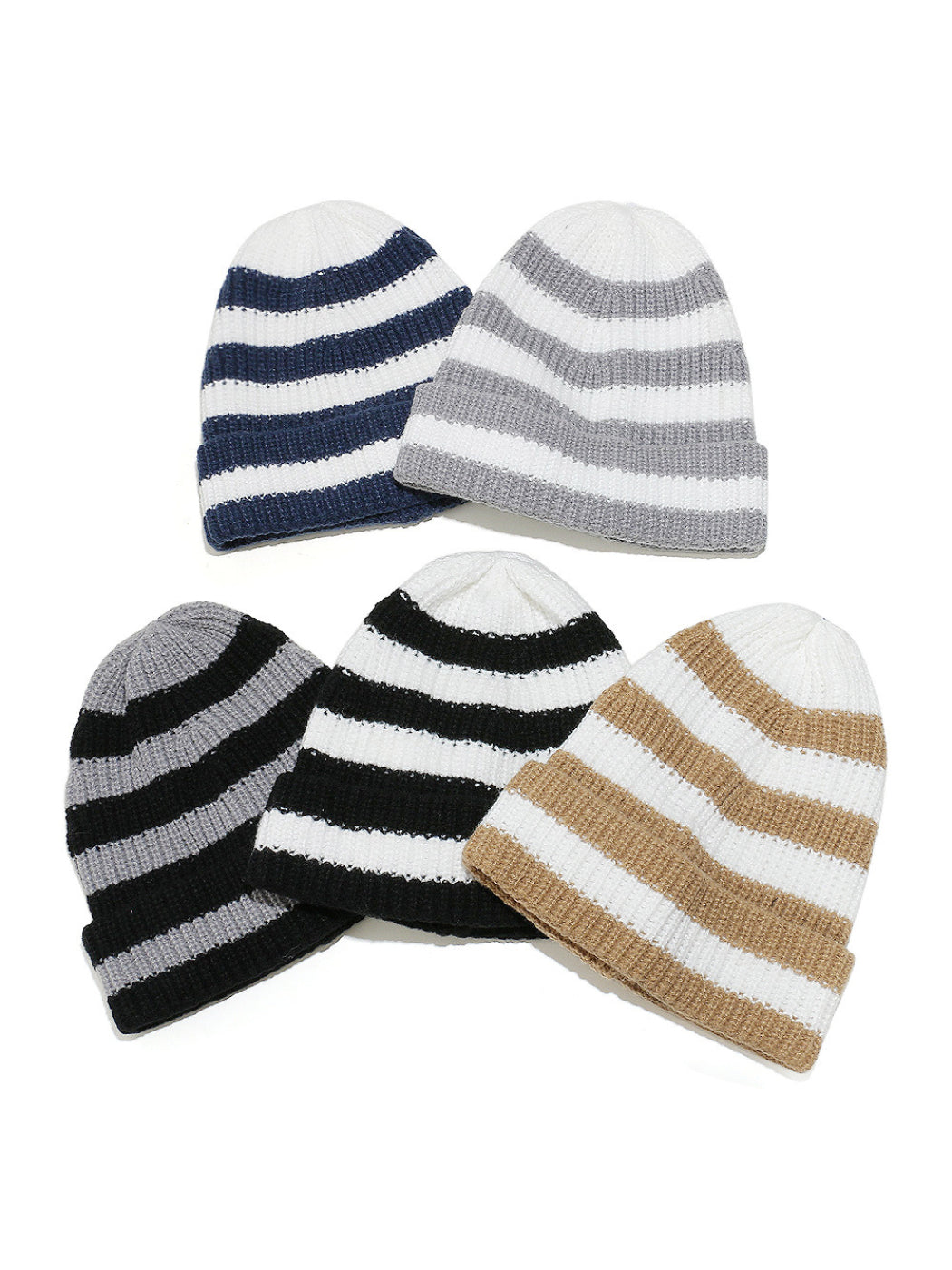 Haila Striped Knit Beanie