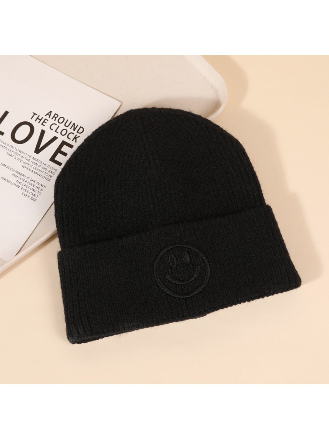 Haila - Winter Knitted Beanie with Smiling