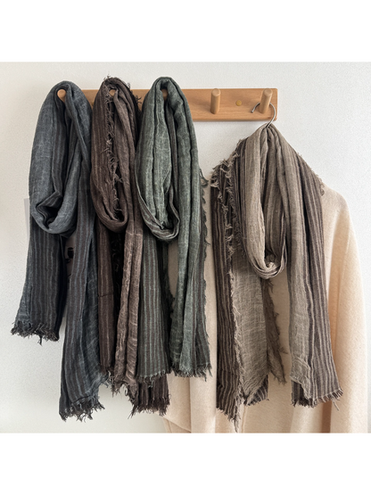 Scarvii - Soft Texture Fringe Scarf
