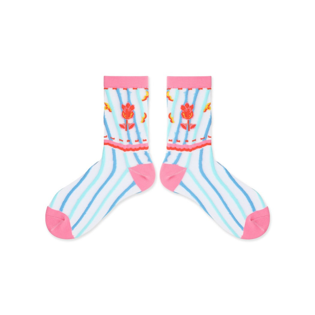 Rufia - Pastel Cartoon Socks - Breathable & Soft