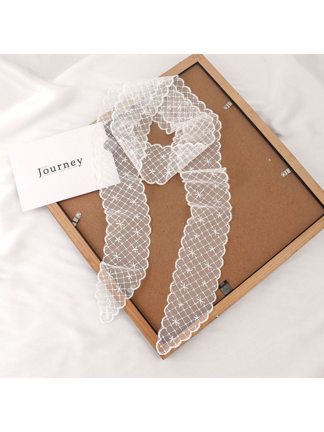 Scarvii - Polka Dot Lace Ribbon Headband