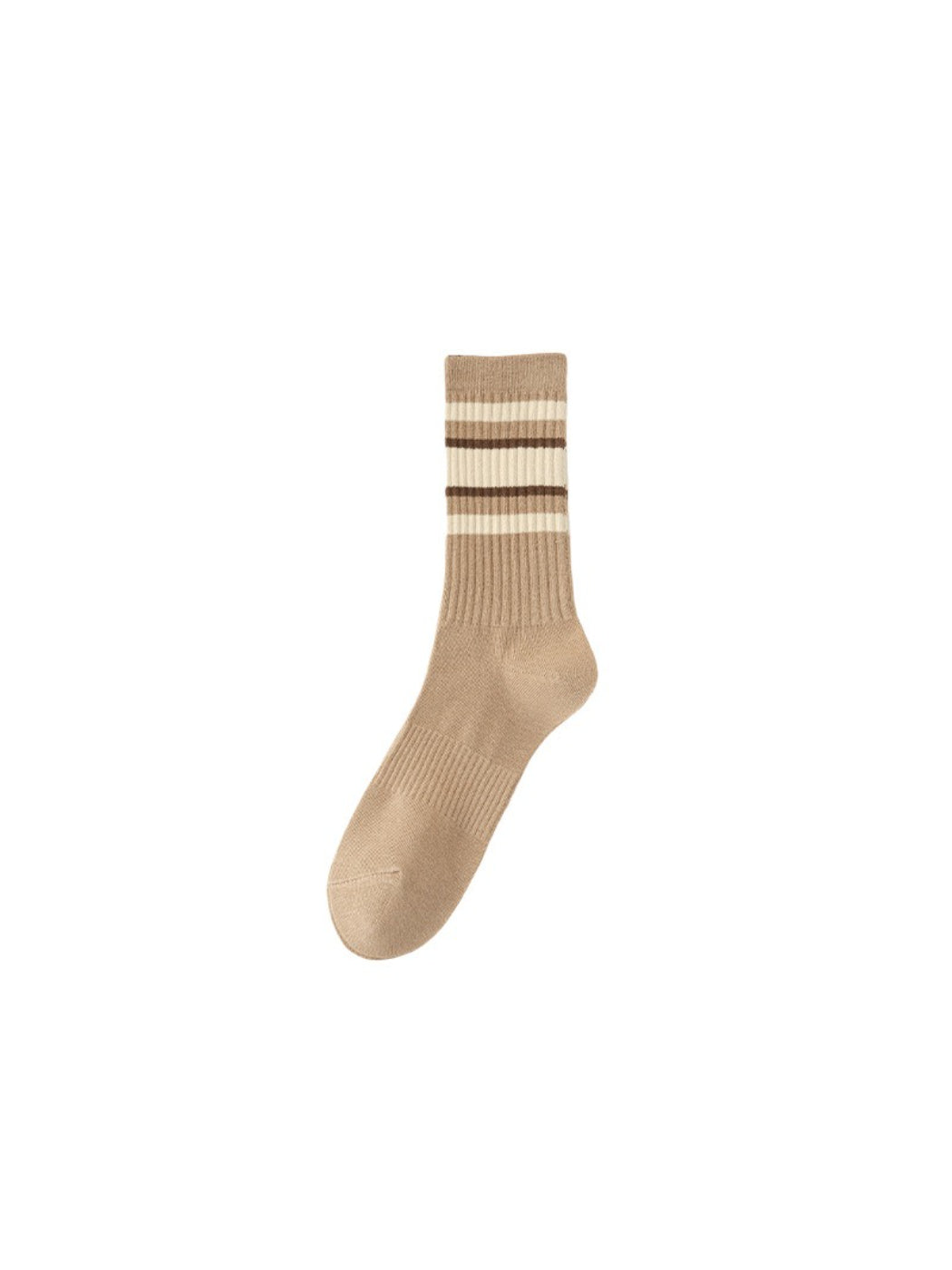 Rufia - Neutral Stripe Ribbed Crew Socks product image 6