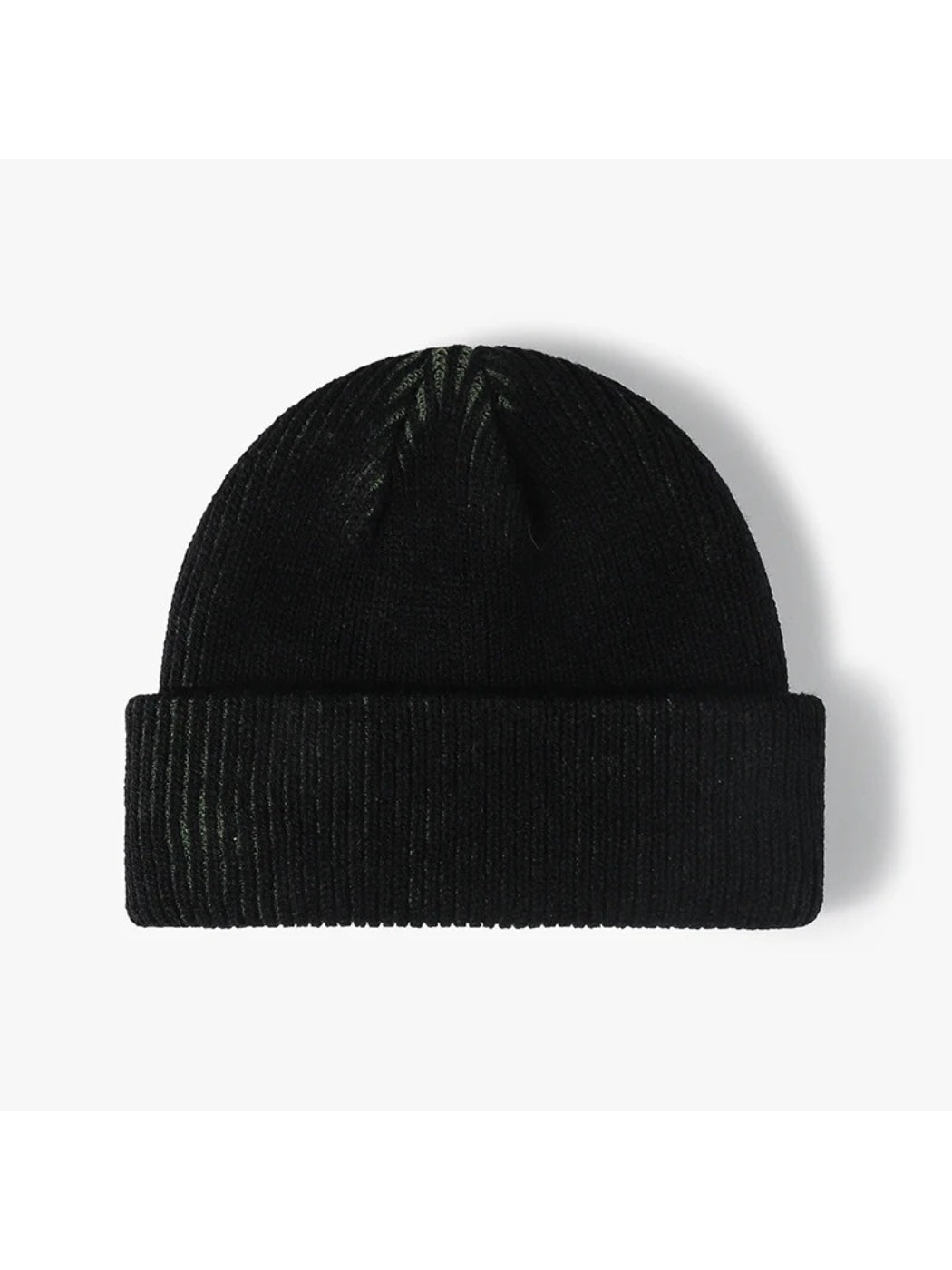 Haila - Contrast-Thread Ribbed Cuffed Knit Beanie