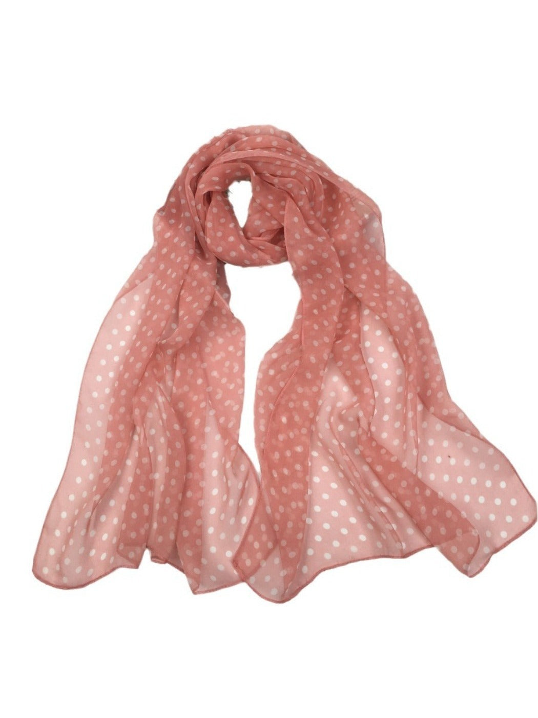 Scarvii - Vintage Polka Dot Lightweight Scarf - Fashion & Soft