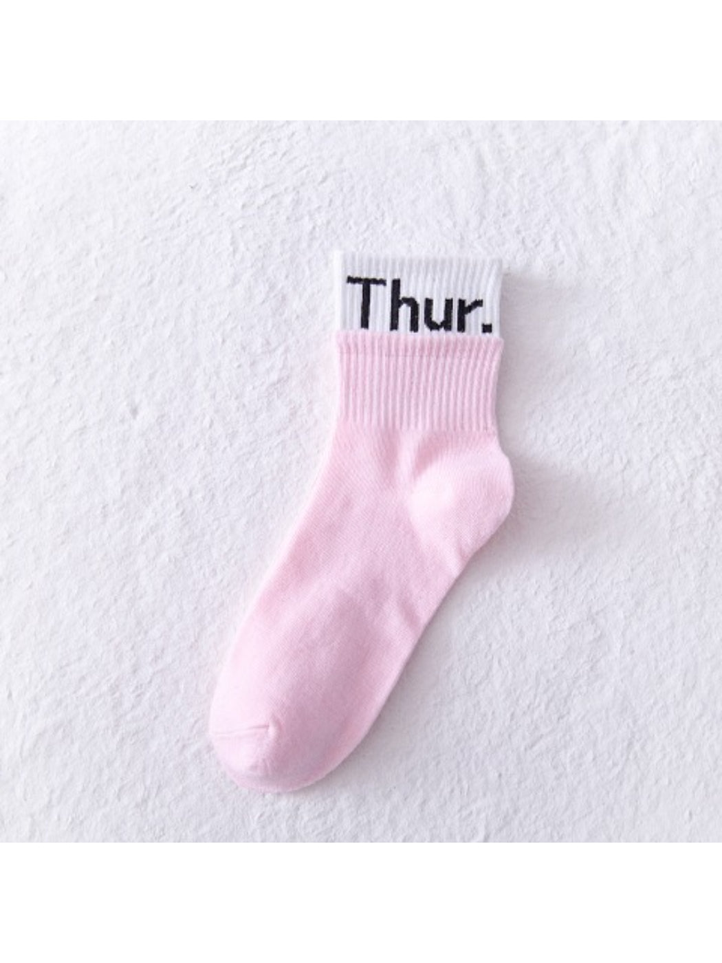 Rufia - Monday to Sunday Text Colour Crew Socks product image 8