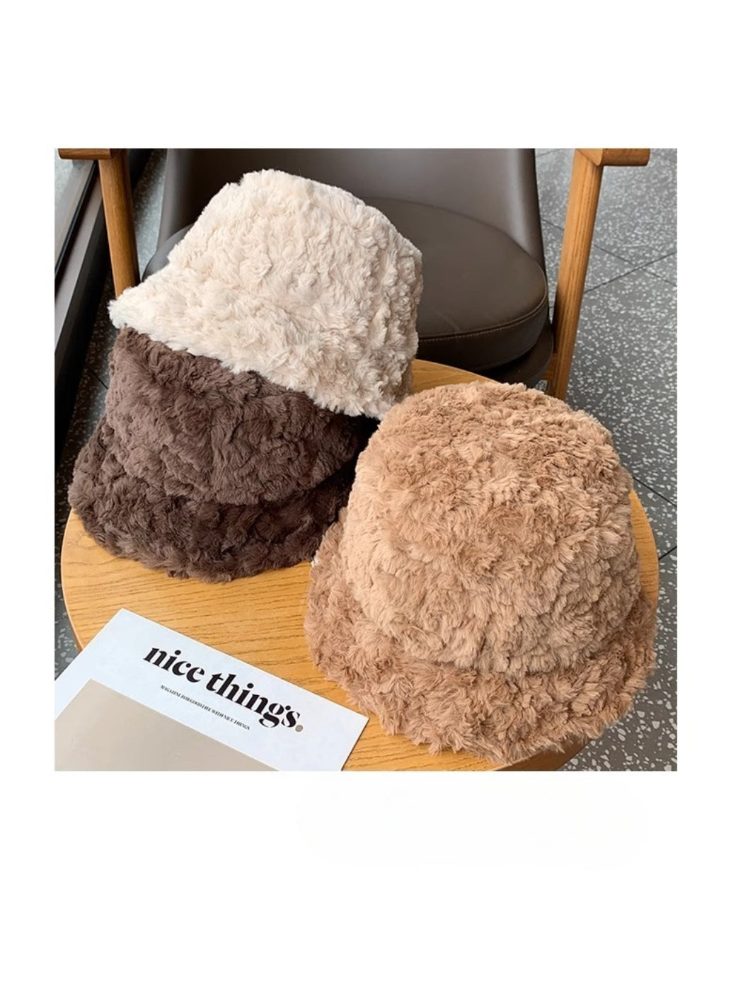 Haila - Soft Fuzzy Winter Bucket Hat
