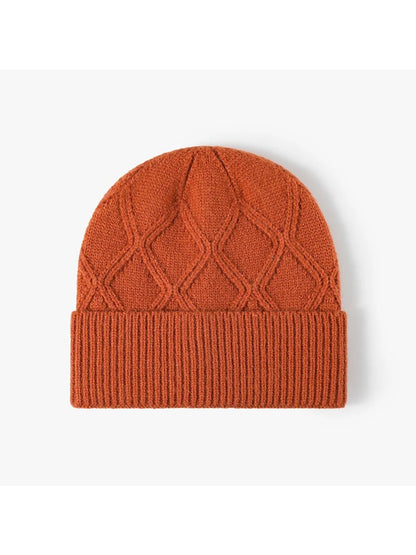 Haila - Diamond Textured Knit Beanie