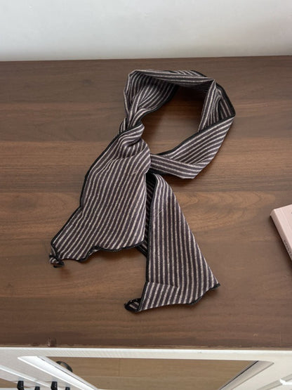 Scarvii Soft Stripe Skinny Scarf