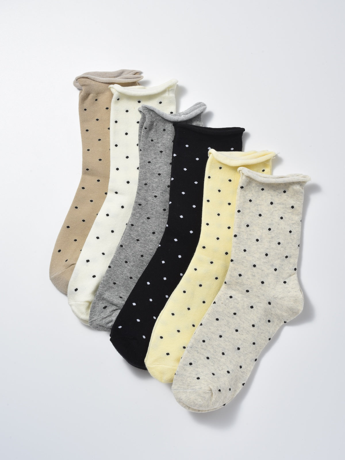 Rufia - Japanese Polka Dot Mid-Calf Socks