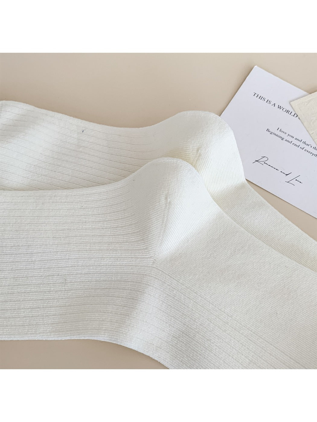Rufia – Color-Block Striped Mid-Calf Socks