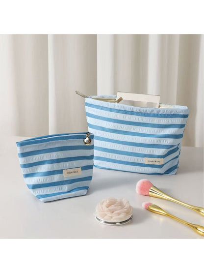 Cosbai - Classic Stripe Cosmetic Bag