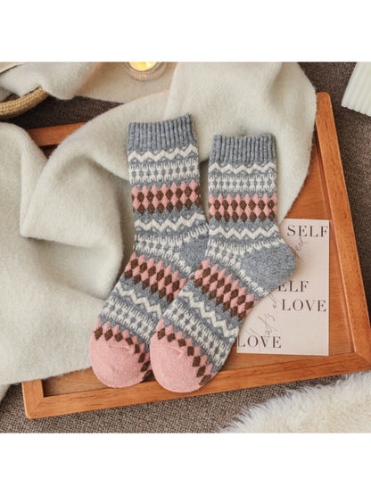 Rufia - Winter Heritage Knit Crew Socks