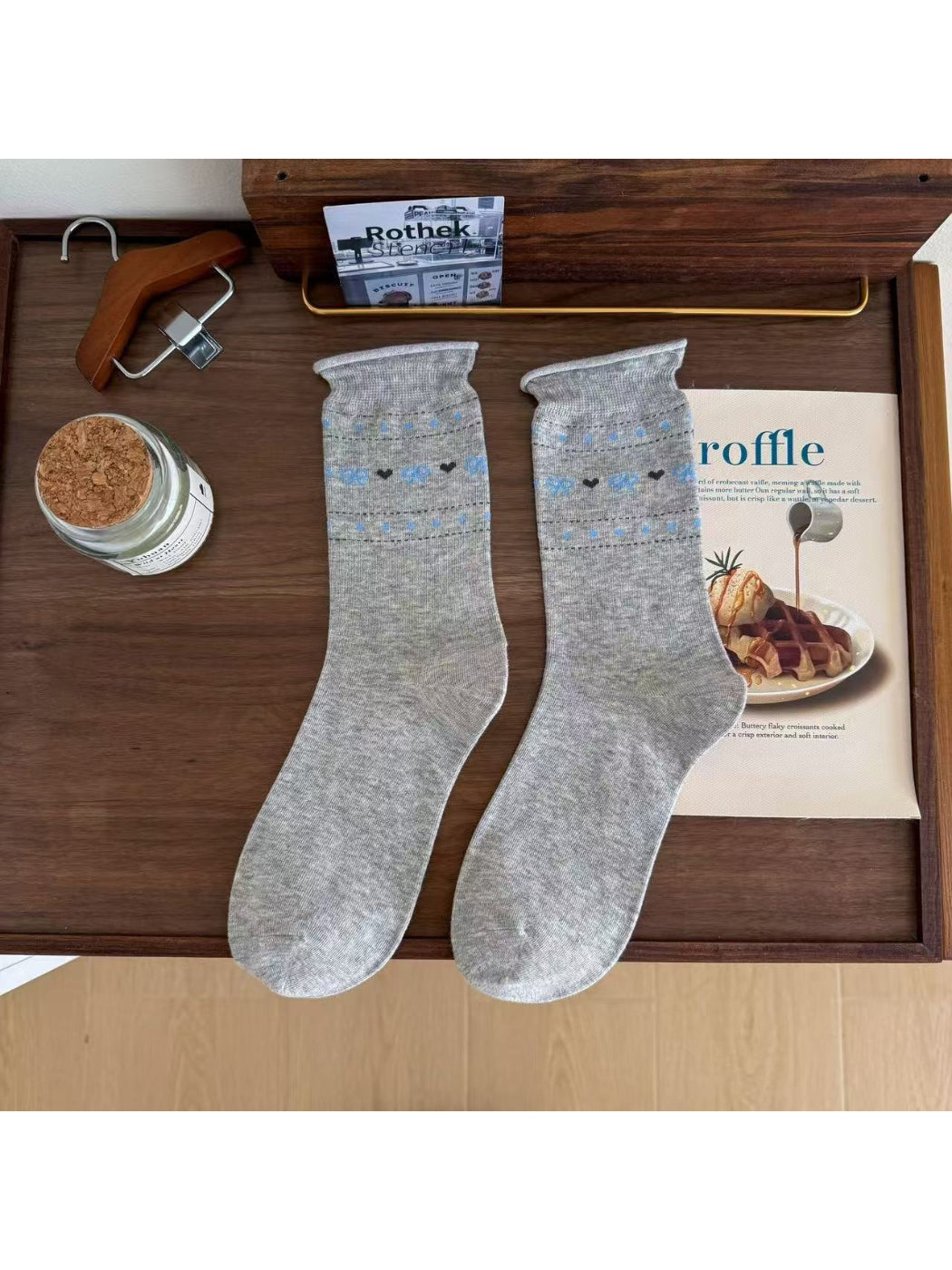 Rufia - Fair Isle Cute Knit Crew Socks