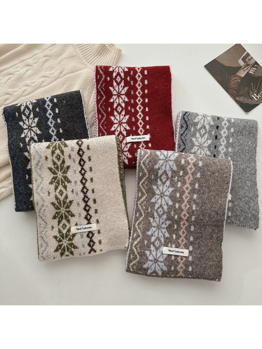Scarvii - Nordic Pattern Winter Scarf