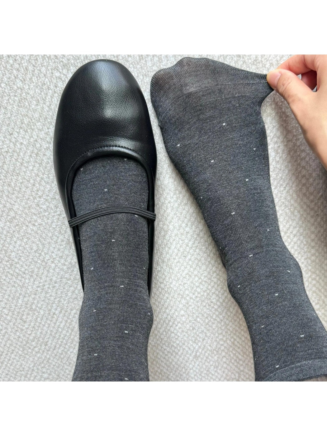 Rufia - Dot Pattern Lace Trim Socks