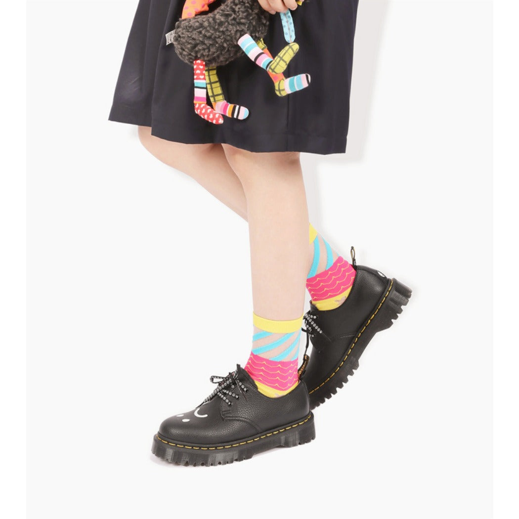 Rufia - Pastel Cartoon Socks - Breathable & Soft