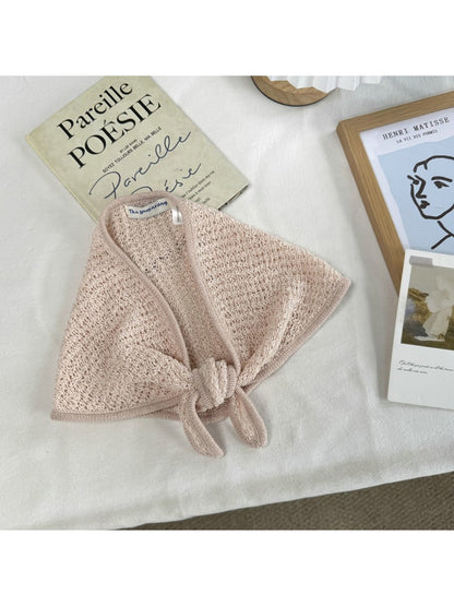 Scarvii - Minimal Solid Color Knit Triangle Scarf
