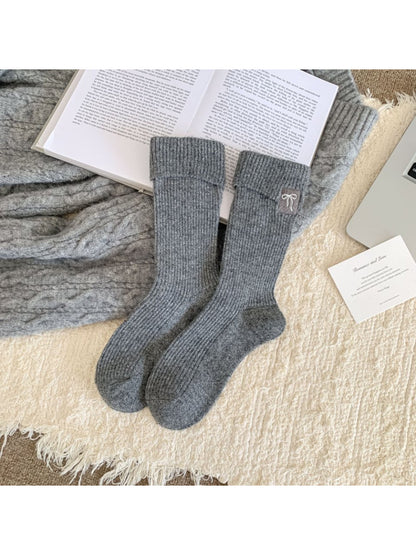 Rufia – Cozy Ribbed Crew Socks