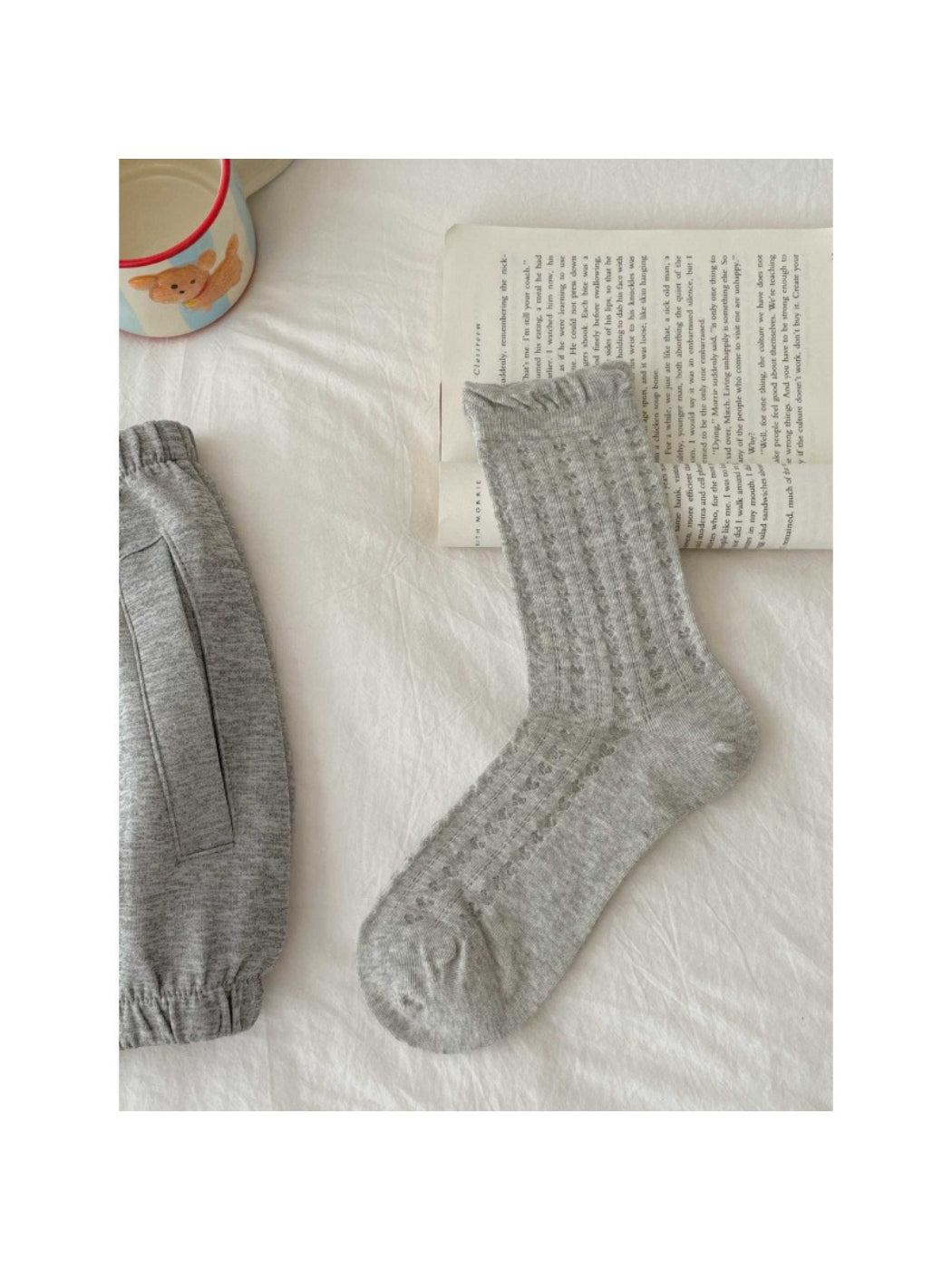 Rufia - Textured Knit Ruffle Crew Socks product image 7