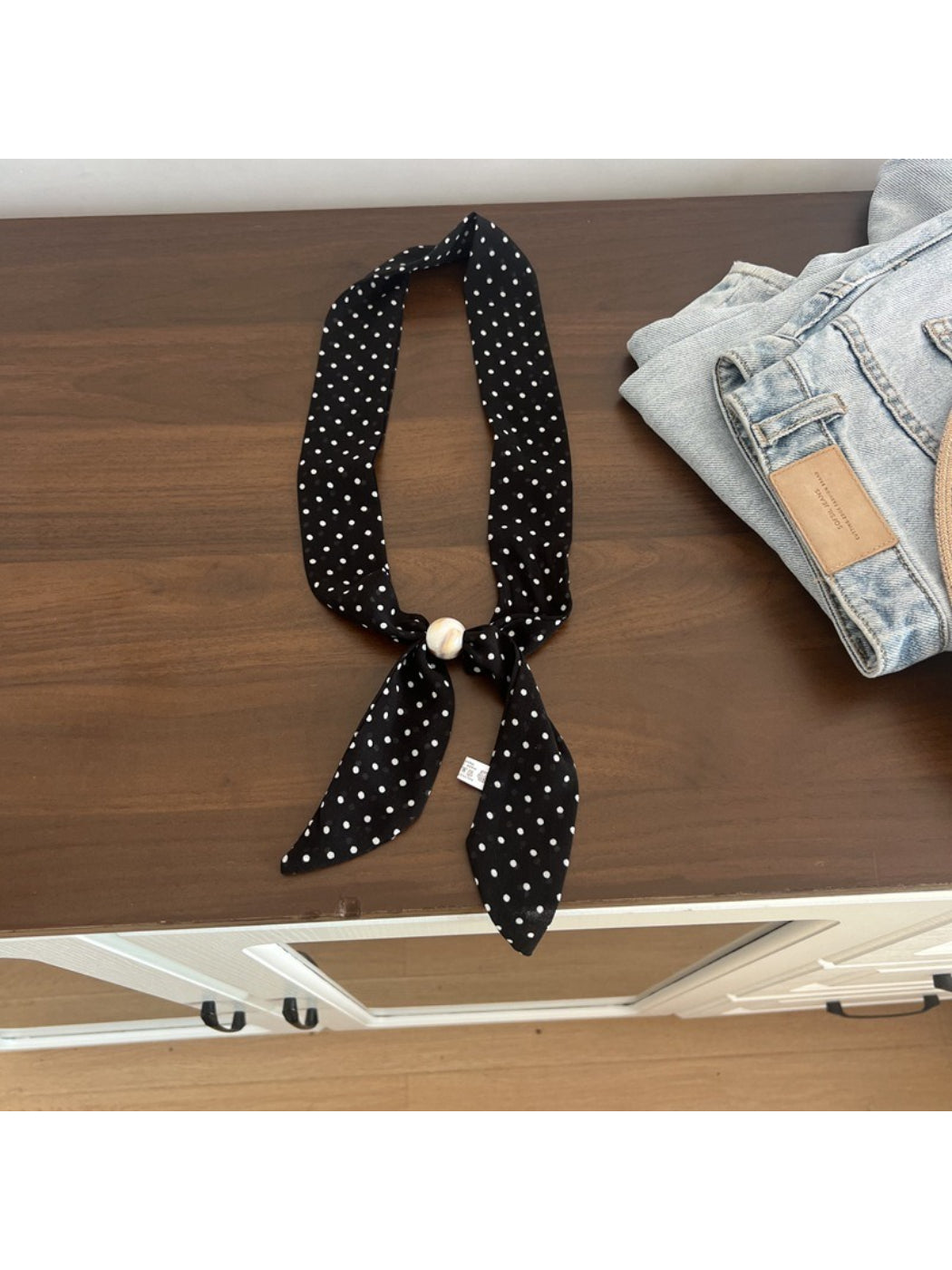 Scarvii Soft Pattern Skinny Scarf