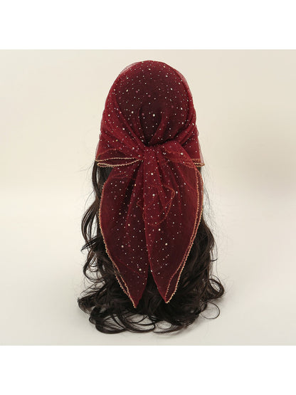 Scarvii - Sparkle Dot Fashion Square Scarf