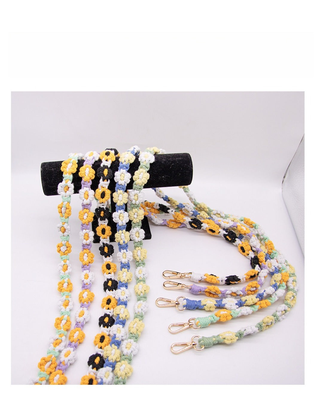 Koco Crochet Daisy Phone Lanyard & Keychain for gift accessory