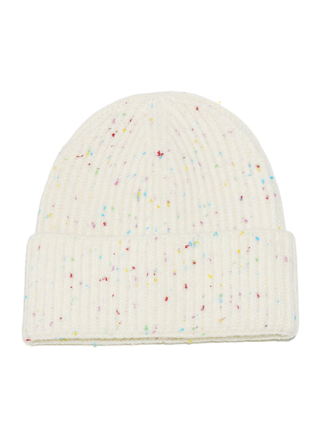 Haila Speckled Ribbed Knit Beanie