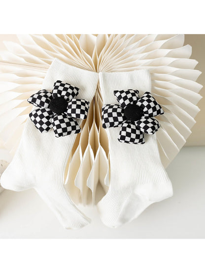 Rufia - Checkered Flower Crew Socks product image 5