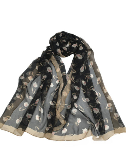 Scarvii - Flower Print Scarf & Shawl