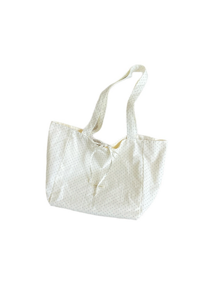 Cosbai - Polka Dot Bow Shoulder Tote