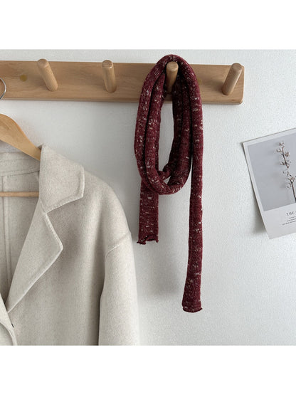 Scarvii - Winter Long Narrow Scarf with Starry Print