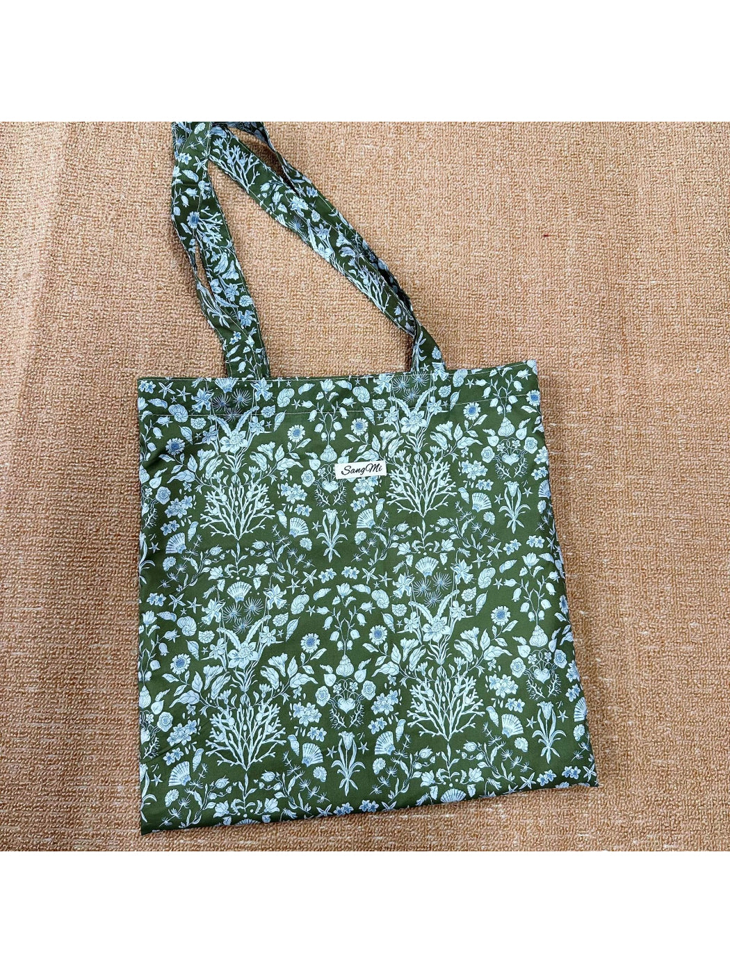 Cosbai - Colorful Floral Art Print Everyday Tote Bag