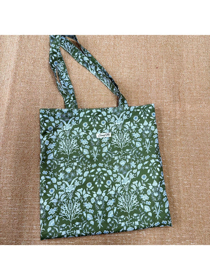 Cosbai - Colorful Floral Art Print Everyday Tote Bag