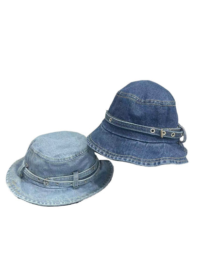 Haila - Belt Detail Wide Brim Bucket Hat