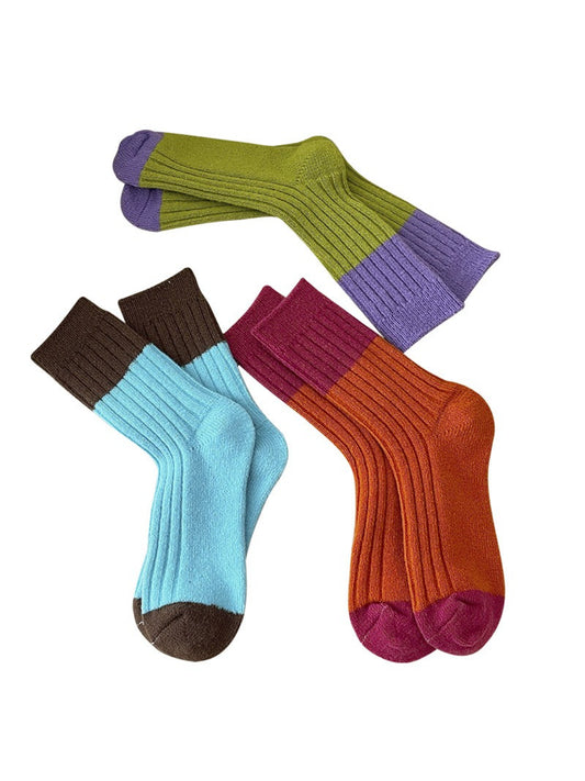 Rufia - Bold Colorblock Crew Socks