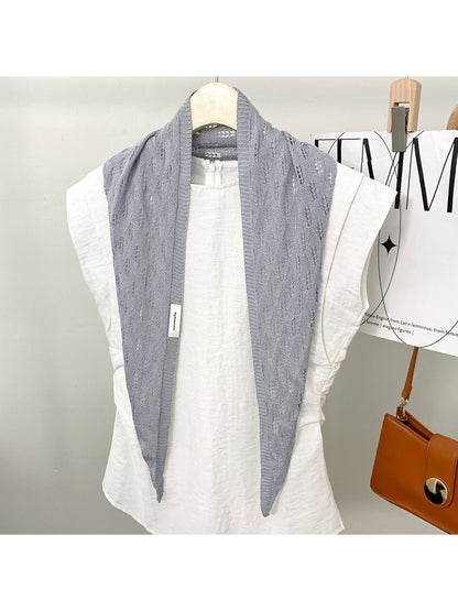 Scarvii - Sweet Style Knit Look Triangle Bandana