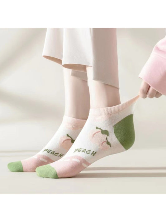 Rufia - Peach Print Low Cut Socks product image 2
