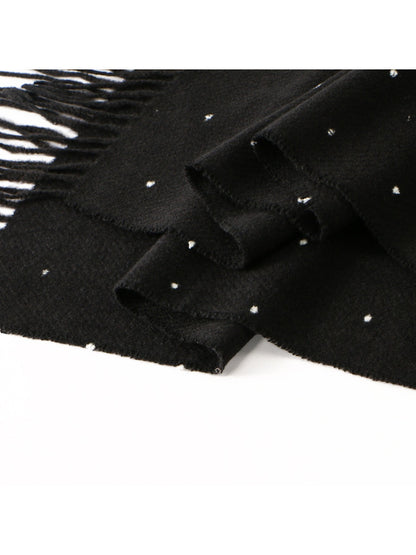 Scarvii - Polka Dot Tassel Winter Scarf