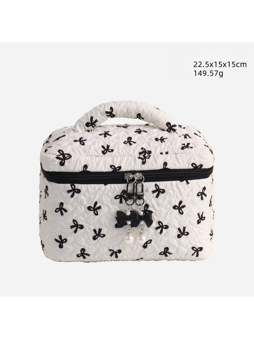 Cosbai - Bow Detail Bucket and Pouch Storage Bag
