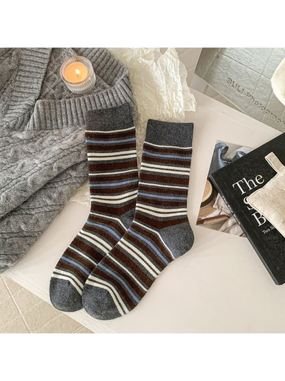 Rufia - Classic Multi-Stripe Crew Socks