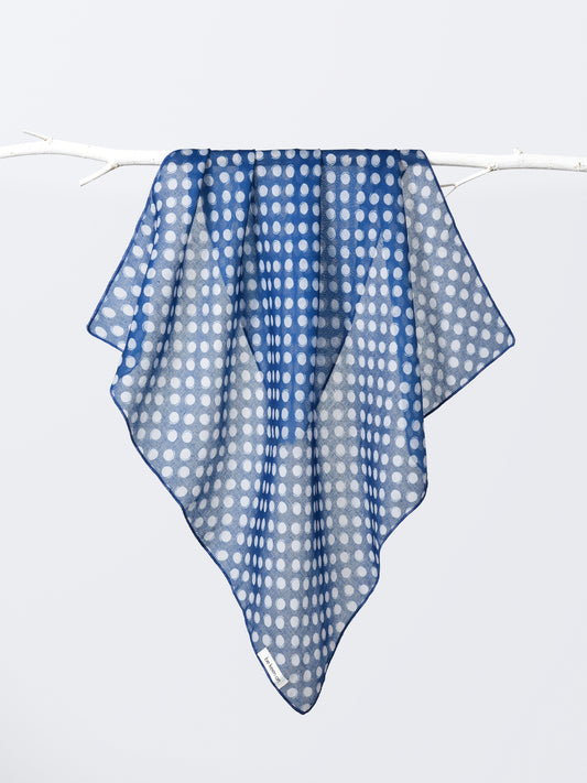 Scarvii - Lightweight Polka Dot Square Scarf
