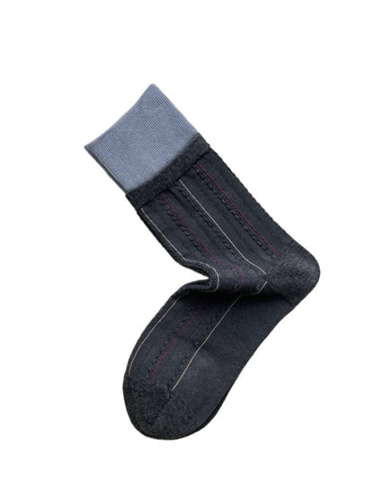 Rufia - Color-Block Mid-Calf Socks – Minimalist & Warm