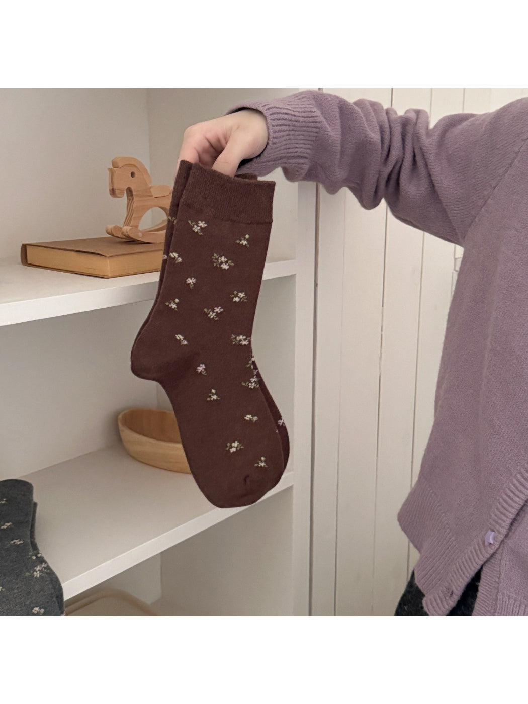 Rufia - Everyday Floral Knit Crew Socks product image 4