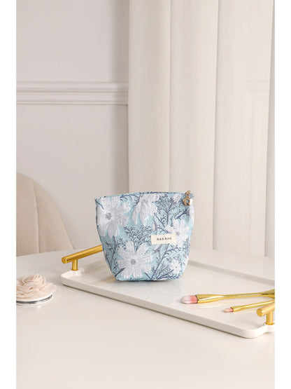 Cosbai - Jacquard Floral Cosmetic Bag