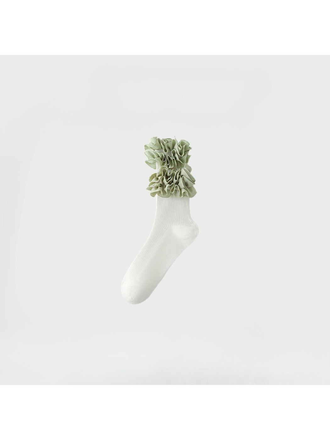 Rufia - Ruffle Trim Ribbed Crew Socks product image 7