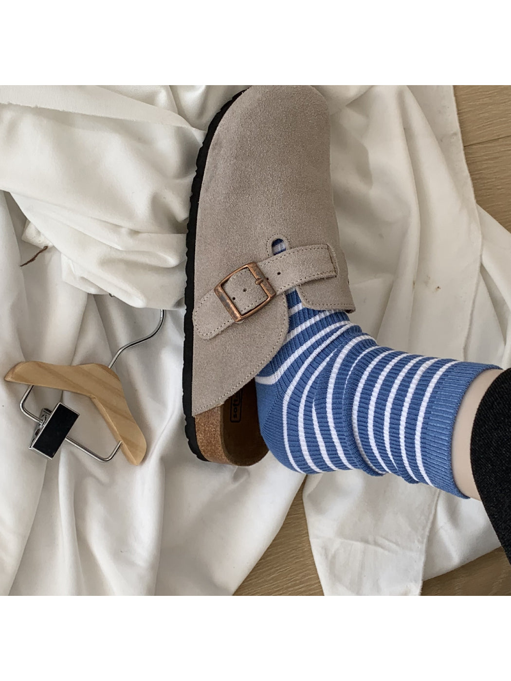 Rufia - Playful Striped Crew Socks