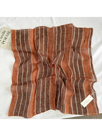 Scarvii - Sheer Stripe Square Scarf