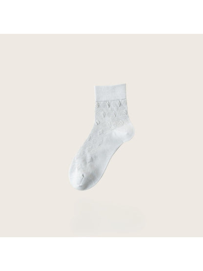 Rufia - Soft Geometric Textured Crew Socks product image 11