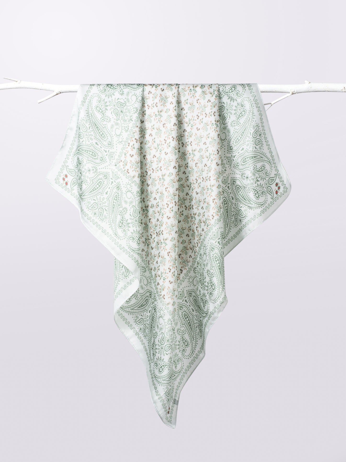 Scarvii - Paisley Print Square Scarf