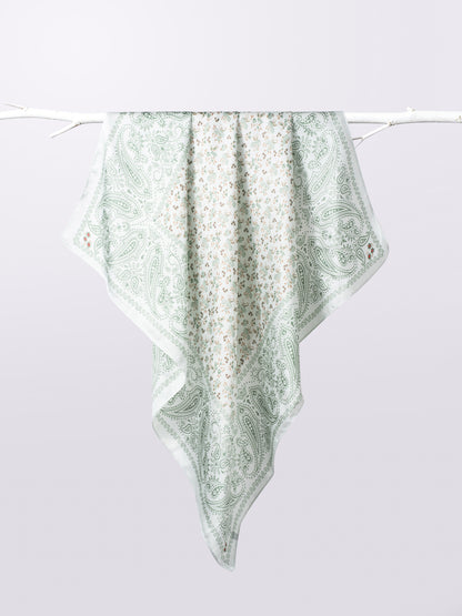 Scarvii - Paisley Print Square Scarf